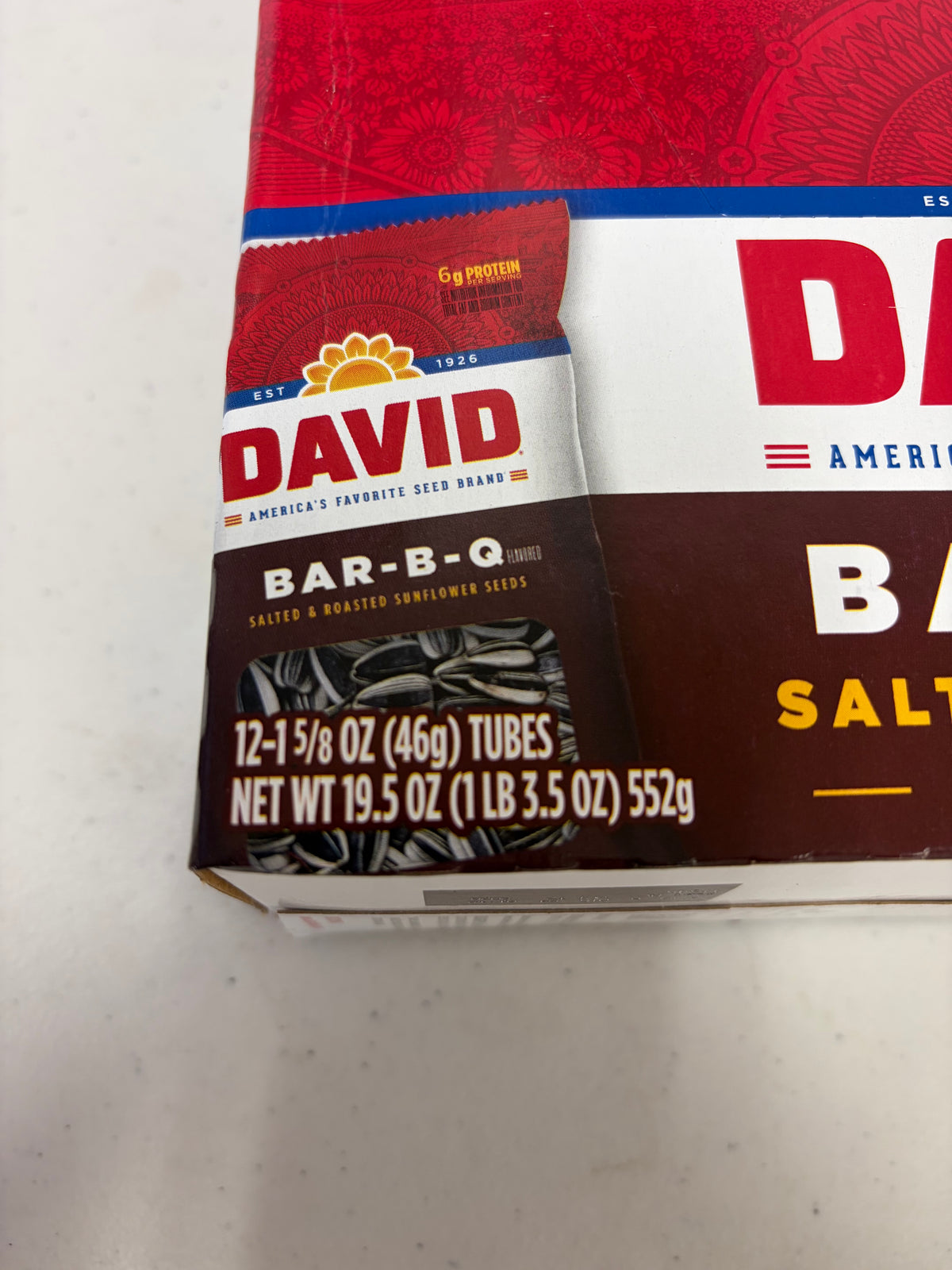 David sunflower seeds BBQ 12ct