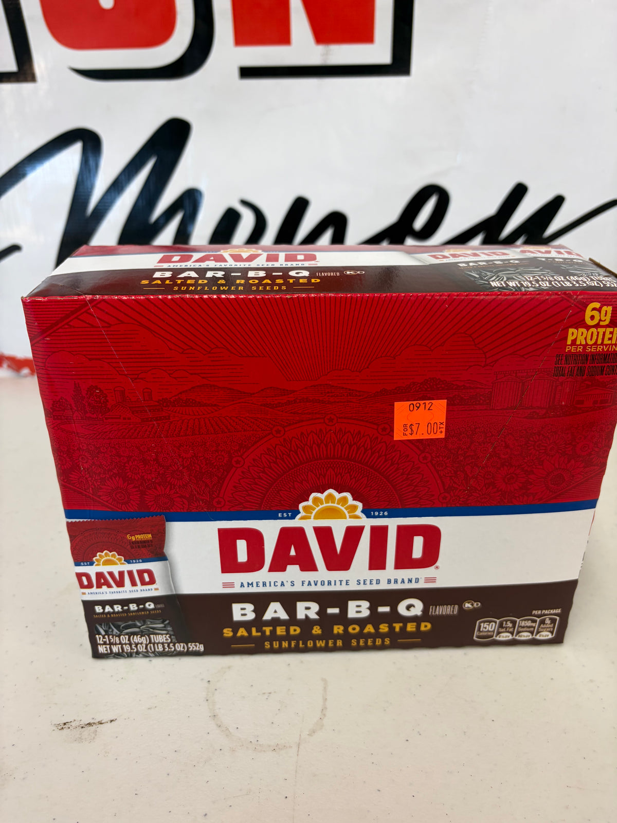 David sunflower seeds BBQ 12ct