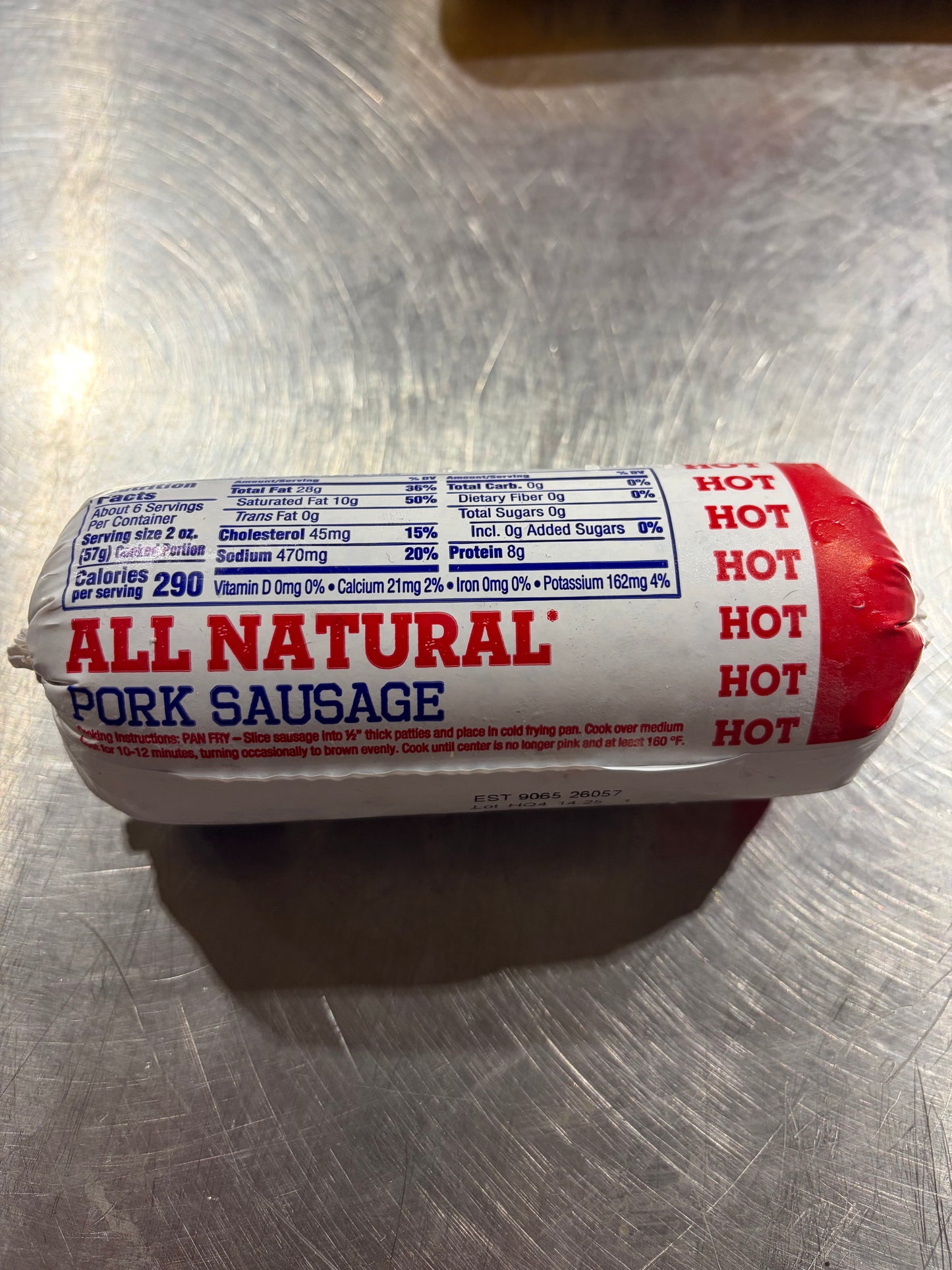 Lee (HOT) Pork Sausage 1LB