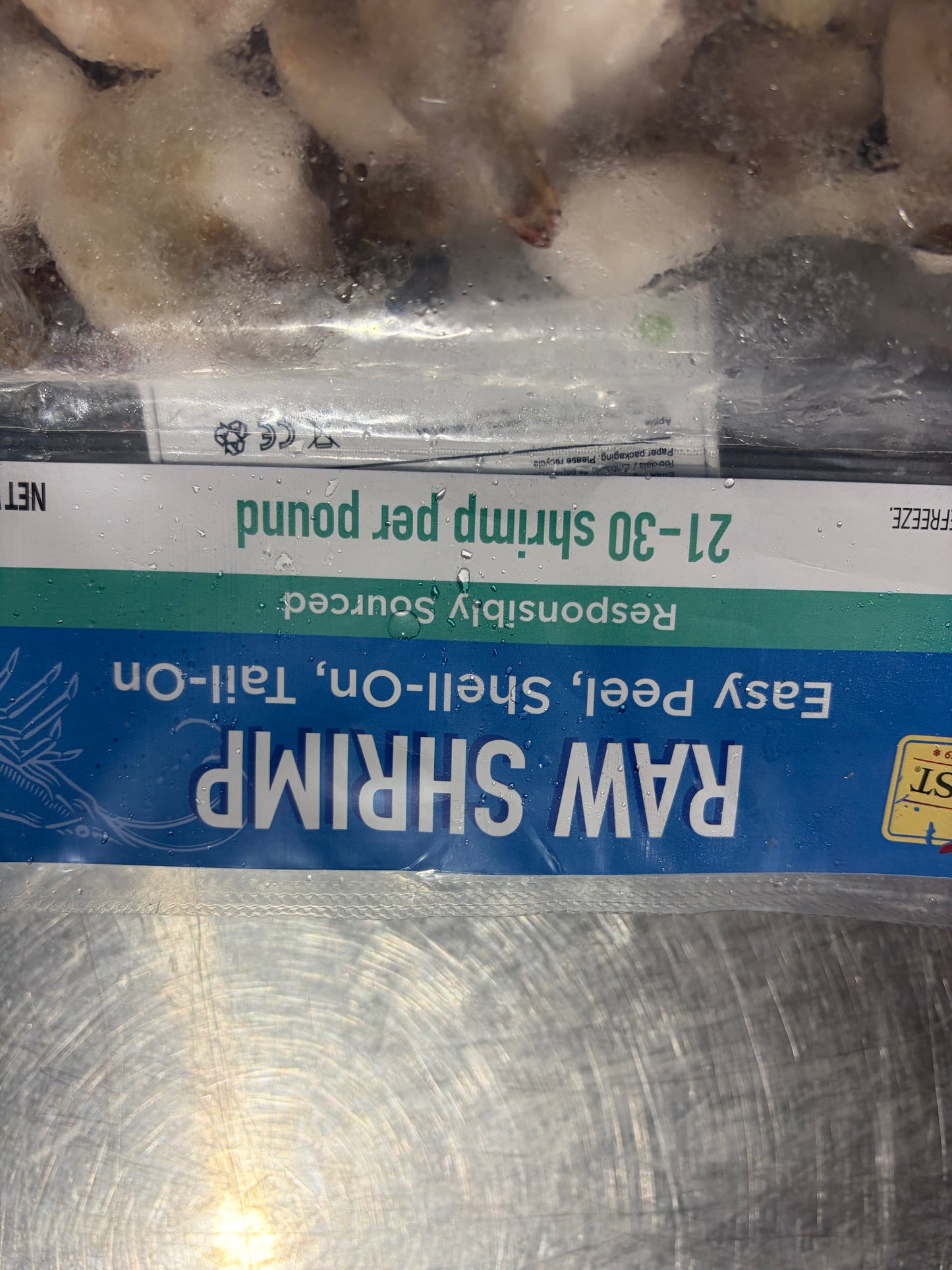 Raw shrimp 3LB bag 21-30